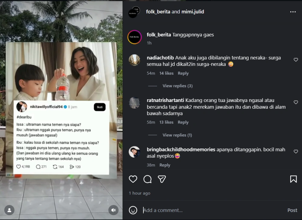 Nikita Willy Pernah Asbun Saat Jawab Pertanyaan Issa Cc Instagram