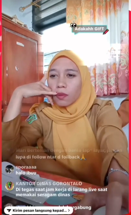 Oknum Asn Di Gorontalo Live Tiktok Di Jam Kerja [Sumber: Instagram]