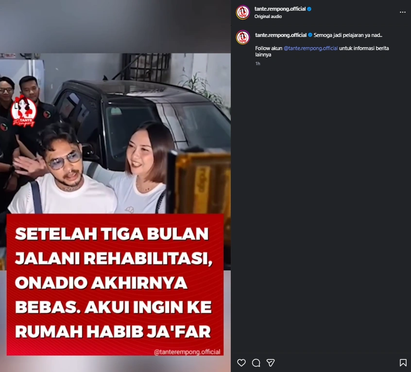 Onad Akan Ke Rumah Habib Jafar [Sumber: Instagram]