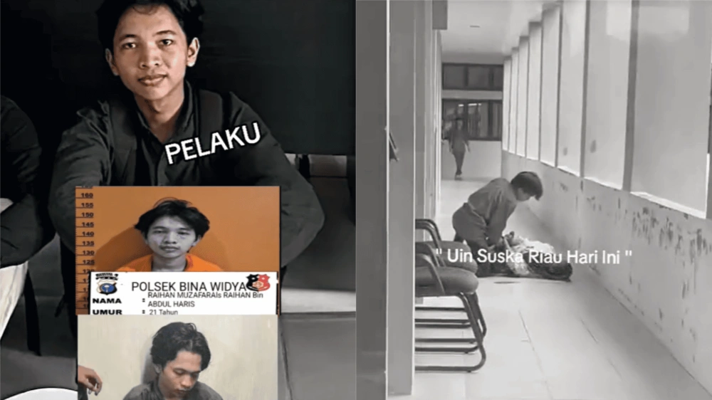 Pelaku Yang Merupakan Mahasiswa Aktif Berumur 22 Tahun Kini Sedang Menjalani Pemeriksaan [Sumber: Tiktok]