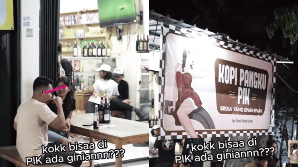 Penampakan Kopi Pangku Pik Viral [Sumber: Tiktok]