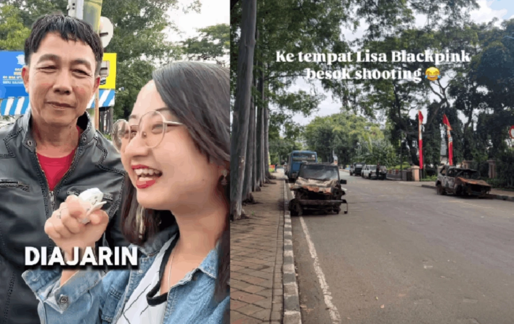 Penampakan lokasi syuting Lisa BLACKPINK di Tangerang. [TIkTok]