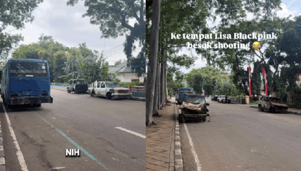 Penampakan lokasi syuting Lisa BLACKPINK di Tangerang. [TIkTok]