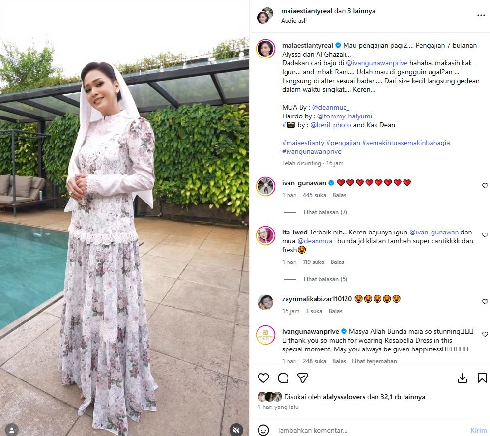 Penampilan Memukau Maia Estianty [sumber: Instagram Maiaestiantyreal]