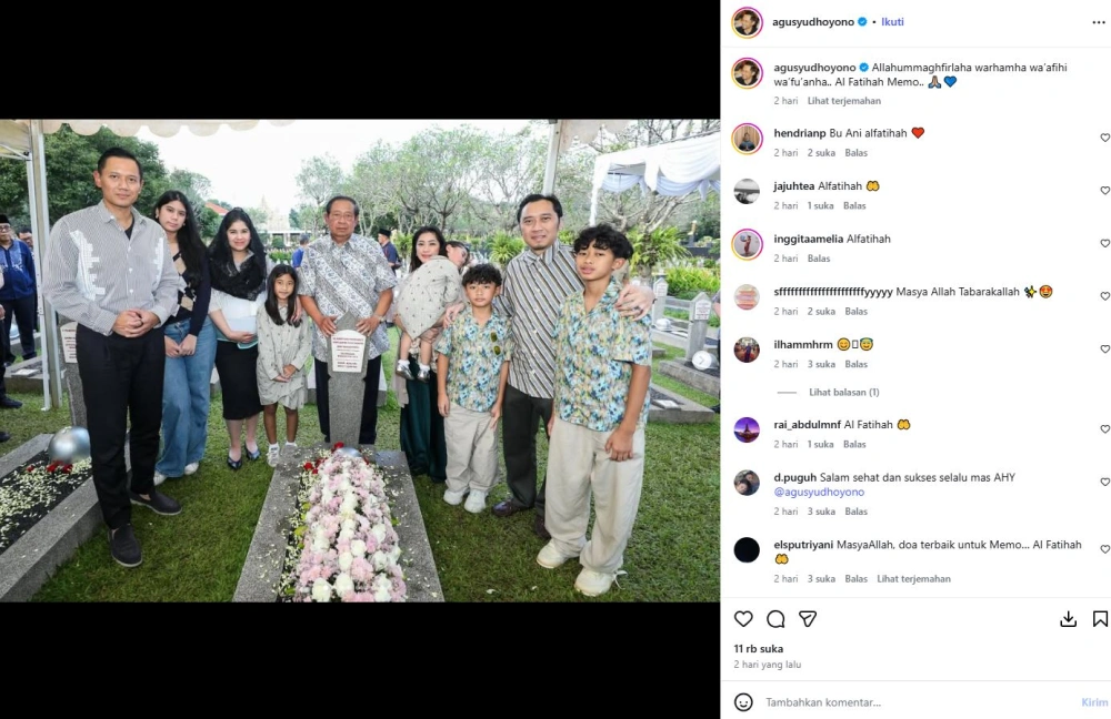 Penampilan Terbaru Annisa Pohan Bikin Salfok [sumber: Instagram Agusyudhoyono]