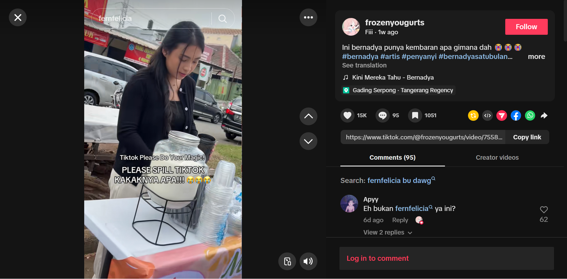 Penjual Es Viral Mirip Bernadya [Tiktok]