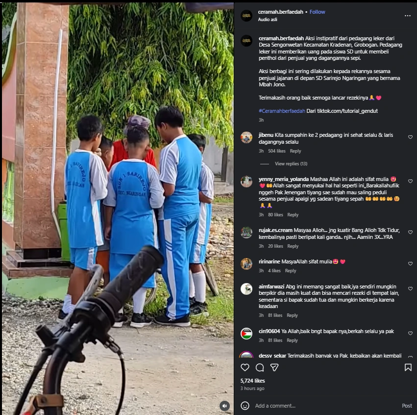 Penjual Leker Bagikan Kisah Inspiratif Larisi Pedagang Lain Cc Instagram