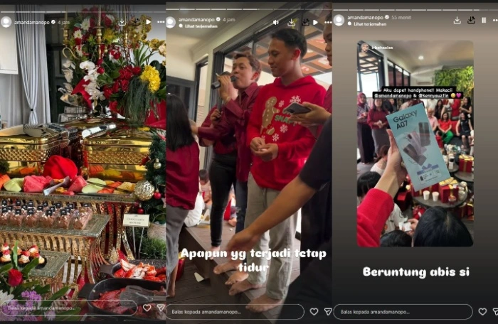 Perayaan Natal Amanda Manopo Dan Kenny Austin [Sumber: Instagram Amandamanopo]