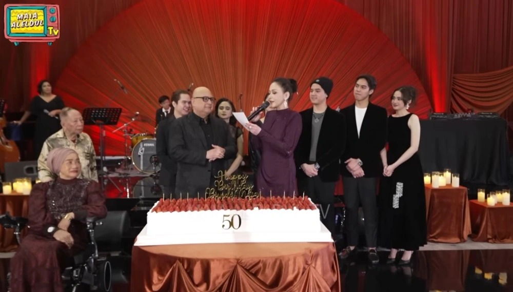 Perayaan Pesta Ulang Tahun Maia Estianty Yang Ke 50 Tahun [Sumber: Youtube Maia Aleldultv]