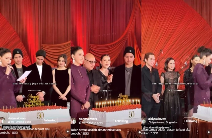 Perayaan Ulang Tahun Maia Estianty [sumber: Instagram Alalyssalovers]