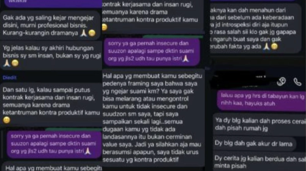 Percakapan Inara Rusli Dan Wardatina Mawa. [Instagram]