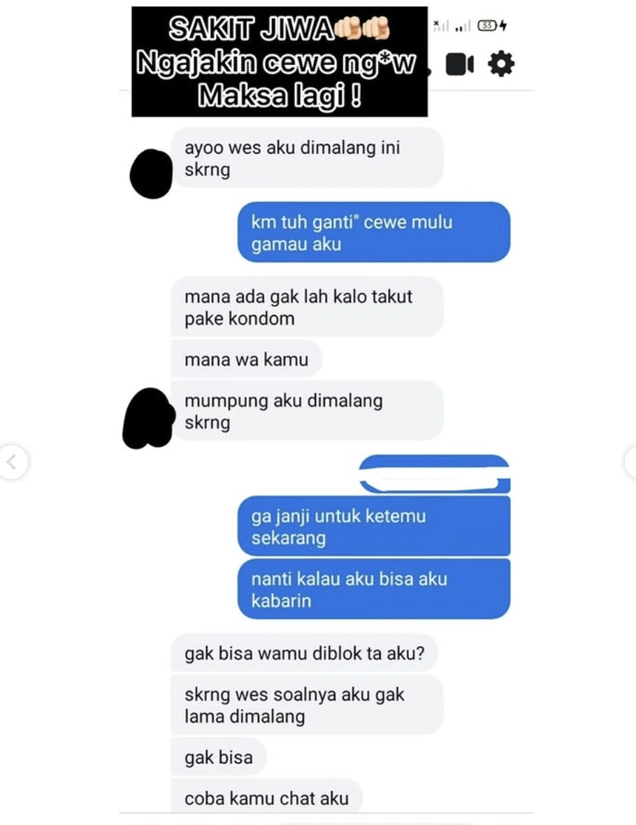 Percakapan Suami Naily Firda Akmala Dengan Perempuan Lain. [Instagram]