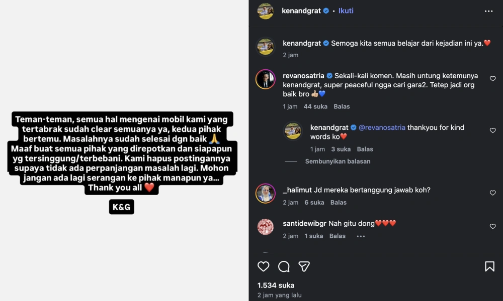 Permintaan Dari Ken dan Grat. [Instagram]