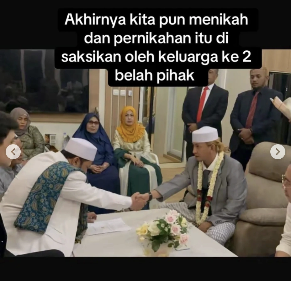 Pernikahan Habib Bahar Bin Smith Dan Helwa Bachmid.  [Instagram/helwabachmid]