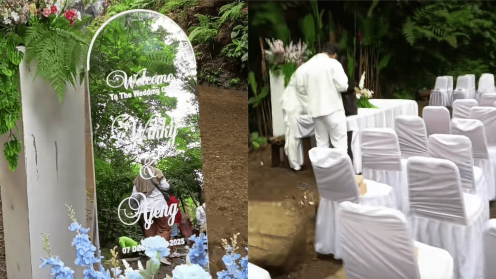 Pernikahan Viral Di Curug [Tiktok]