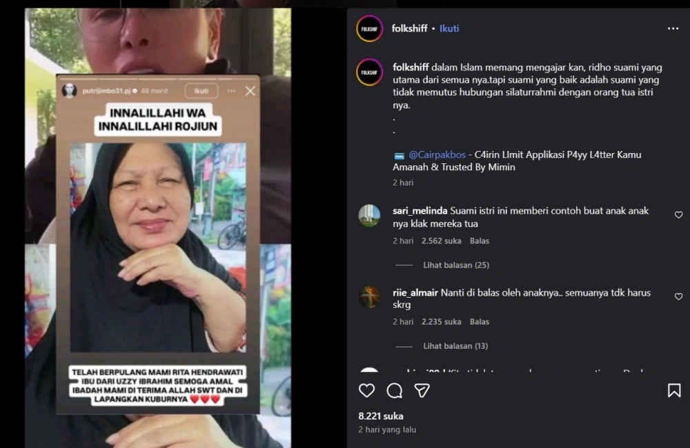 Pernyataan Fitri Salhuteru Yang Absen Di Pemakaman Ibunya Jadi Sorotan Instagram