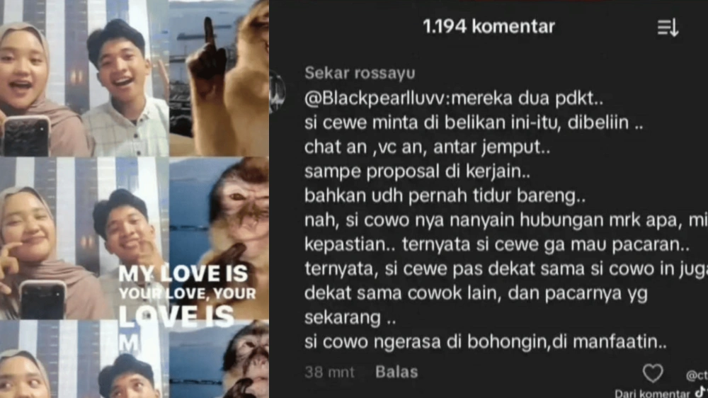 Pesan Kesaksian Dari Salah Satu Akun [Sumber: Tiktok]