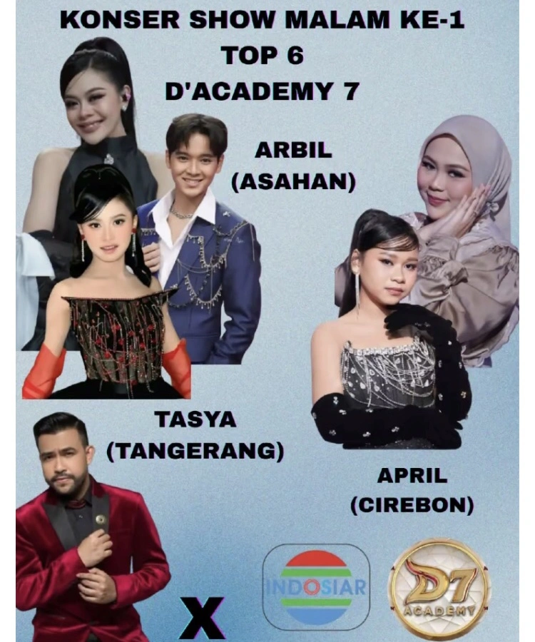 Peserta Da7 Indosiar Top 6 Malam 1 (Tiktok)