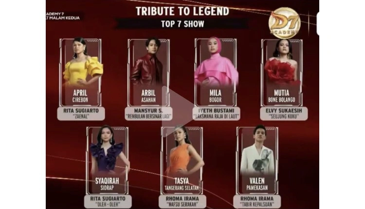 Peserta Top 7 Da7 Indosiar (Instagram)