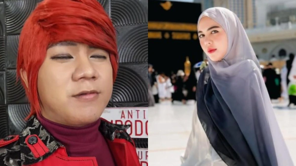 Pesulap Merah Dan Ratu Rizky Nabila [sumber: Instagram Marcelradhival1 Dan Raturn 2]