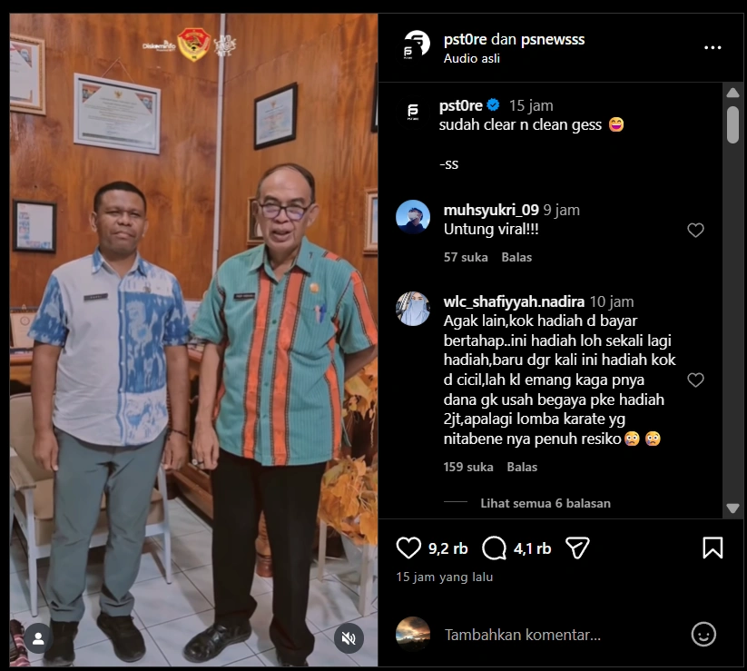 Pihak Pemprov Ntt Klarifikasi Cc Instagram