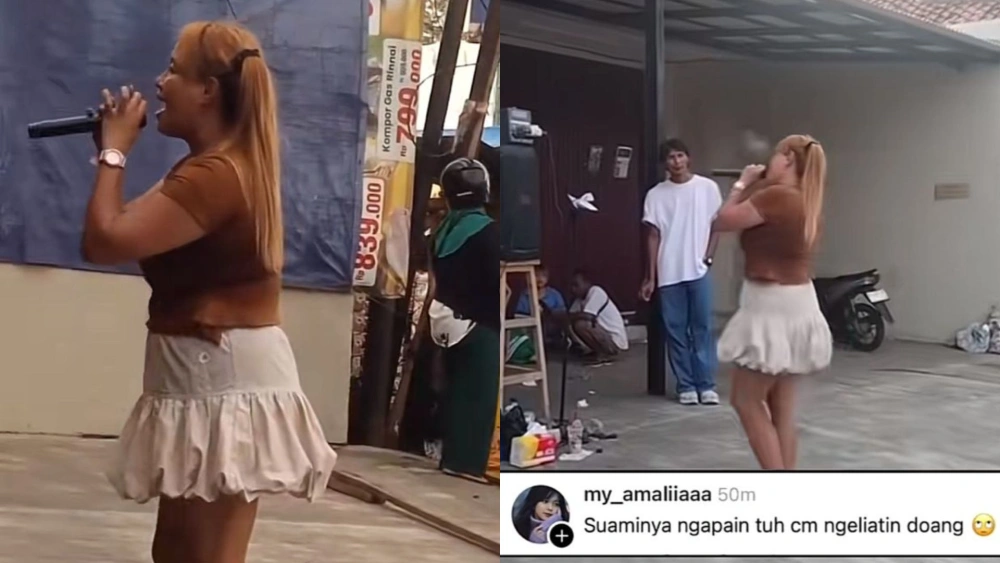 Pinkan Mambo ngamen di jalan, sang suami Arya Khan dihujat warganet. [TikTok]