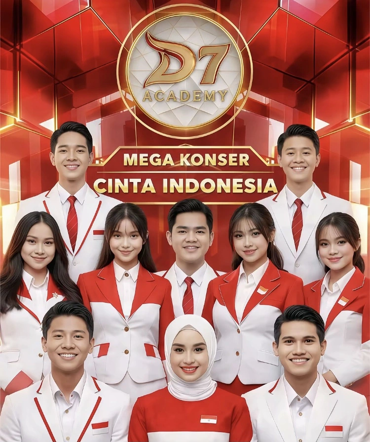 Poster DA7 Mega Konser Cinta Indonesia [Tiktok]
