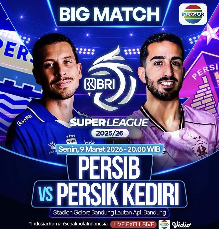 Poster Jadwal Persib Bandung Vs Persik Kediri [Instagram]