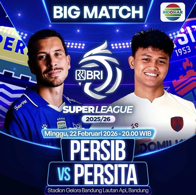 Poster Laga Persib Vs Persita [Instagram]