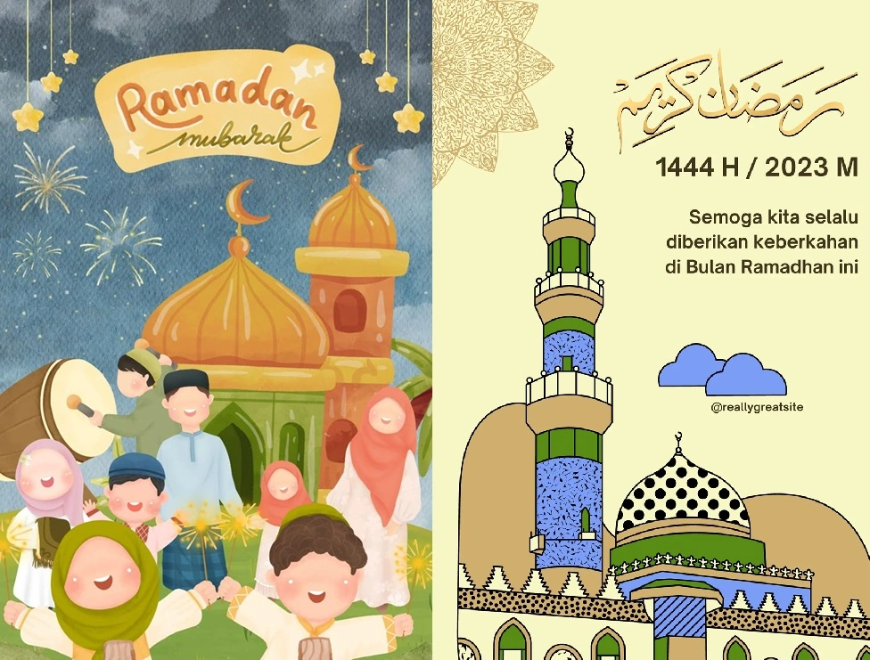 Poster Ramadhan 2026. (Pinterest/canva)