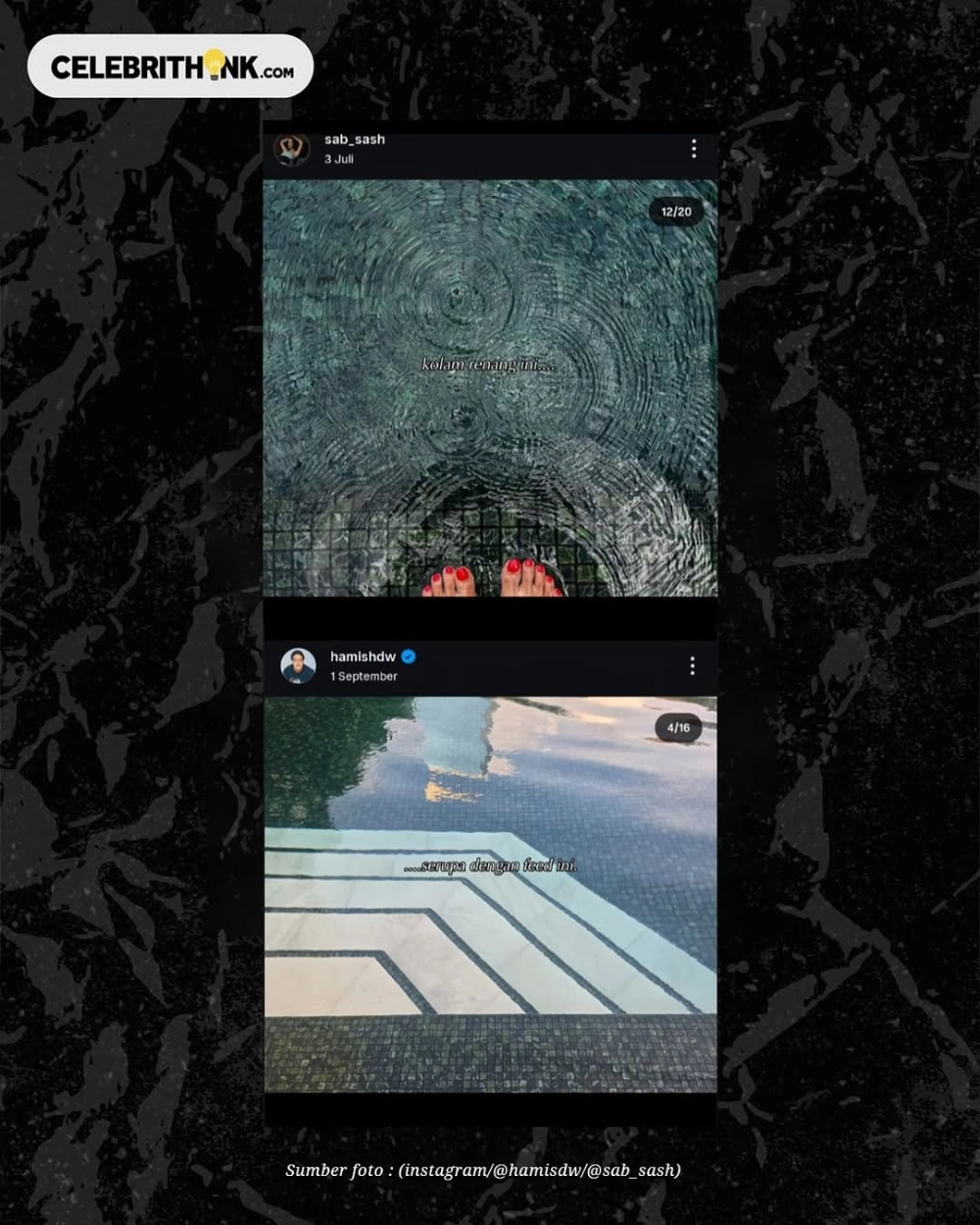 Postingan Hamish Daud Dan Sabrina Alatas Diduga Mirip Cc Instagram