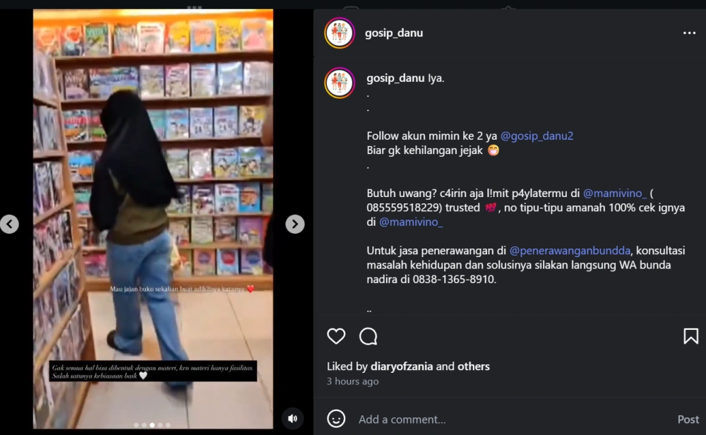 Postingan Inara Rusli Yang Ajak Anak Ke Mall [Sumber: Instagram]
