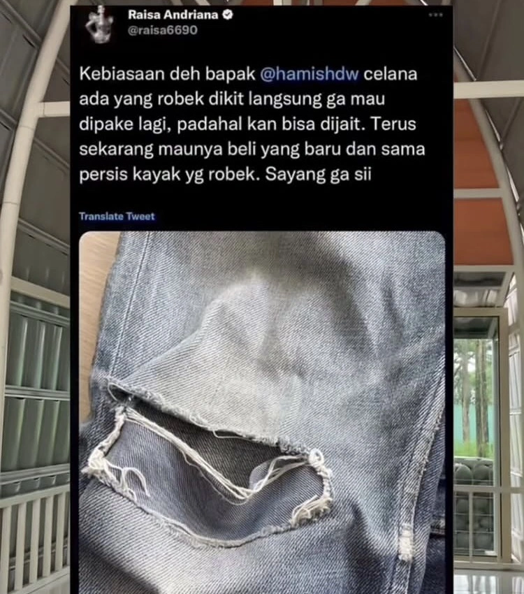 Postingan Raisa Di X (Instagram)