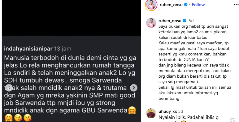 Postingan Ruben Onsu