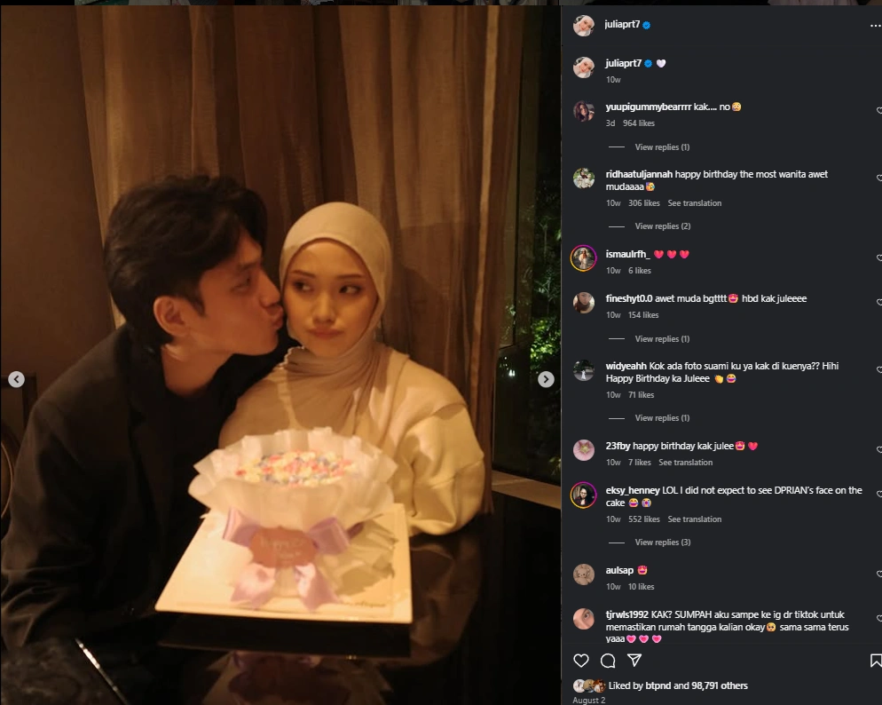 Postingan Terakhir Jule Dan Daehoon Instagram