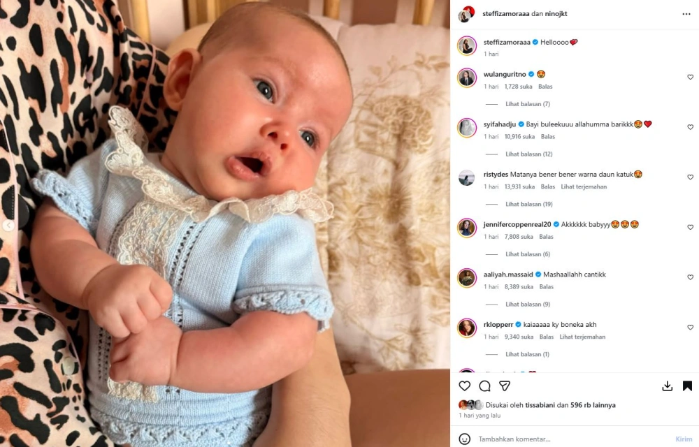 Potret Anak Steffi Zamora Dan Nino Fernandez [sumber: Instagram Steffizamoraaa]
