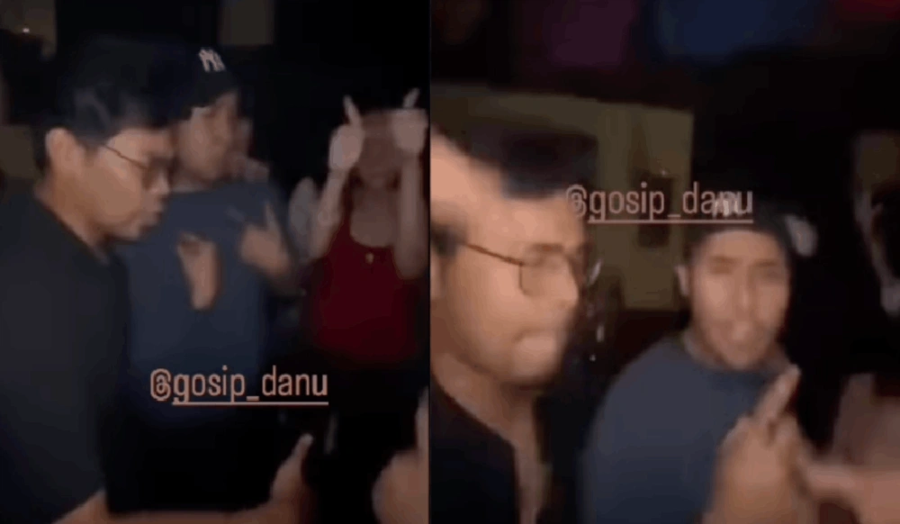 Pria diduga Insanul Fahmi keciduk sedang dugem. [Instagram/@gosip_danu]