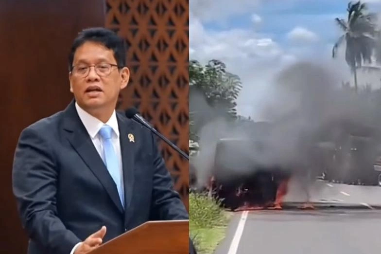 Pubaya Soal Mobil Box Berisi Uang Miliaran Terbakar Habis (Tiktok)
