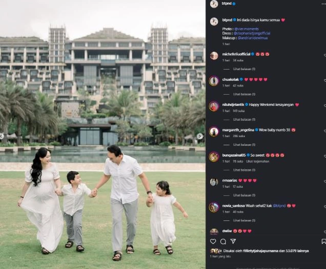 Puput Nastiti Devi Hamil Anak Ketiga [Sumber: Instagram Btpnd]