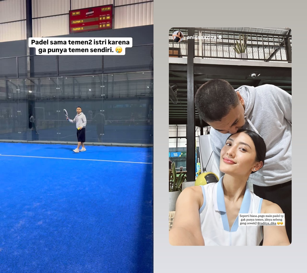 Raditya Dika Nebeng Geng Istri Buat Main Padel [Instagram]