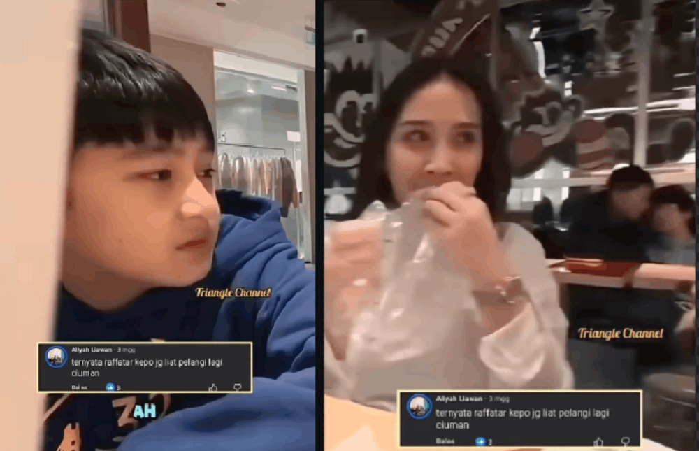 Rafathar saksikan sepasang pria bermesraan di restoran tempatnya makan bersama sang ibu, Nagita Slavina. [YouTube/RANS Entertainment]