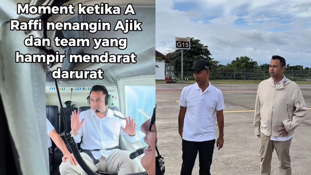 Raffi Ahmad tanggapi soal helikopter yang ditumpanginya oleng saat di Bali. [Instagram]