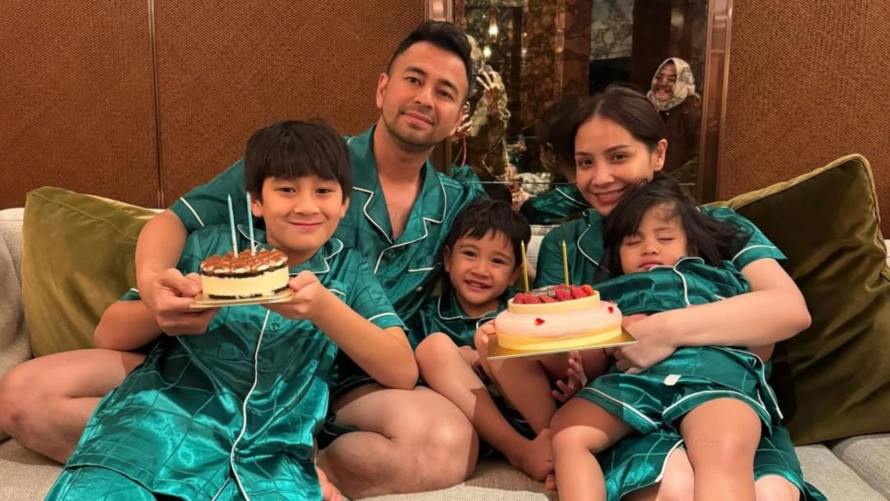 Raff dan Nagita rayakan ulang tahun bersama anak-anaknya. [Instagram]