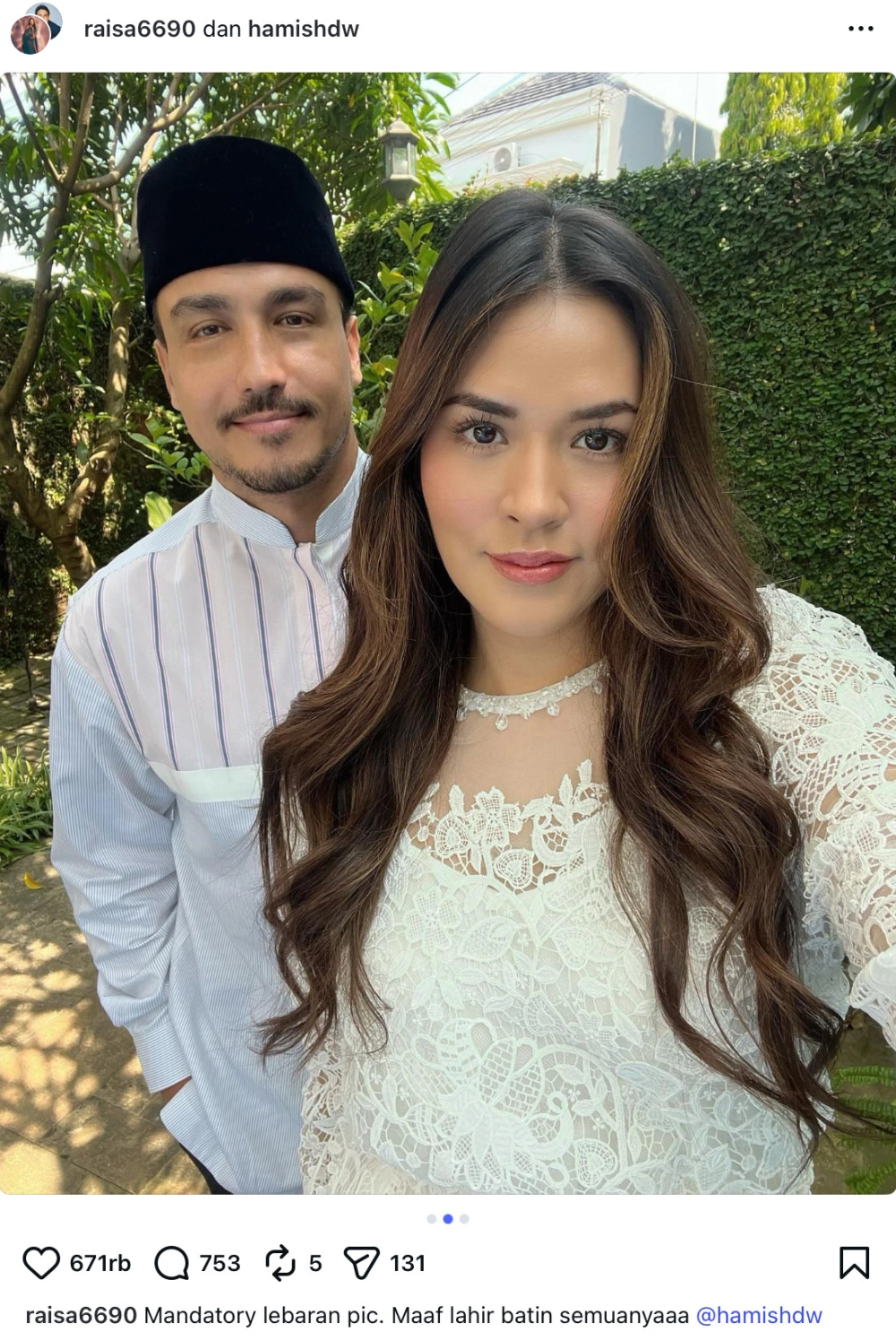 Raisa Dan Hamish Daud Instagram Raisa6690