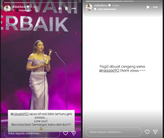 Raisa Sebut Nama Vidi Aldiano Saat Menerima Penghargaan Ami Awards Cc Instagram