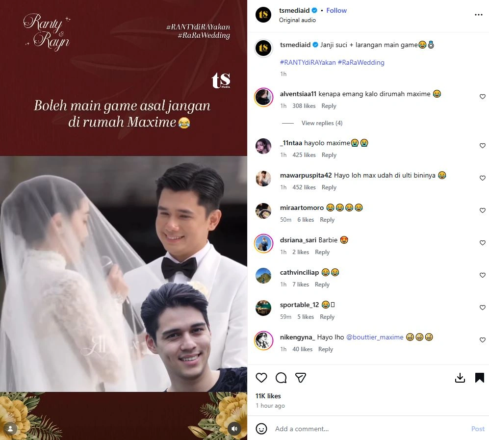 Ranty Maria Sebut Nama Maxime Bouttier Saat Nikah [Sumber: Youtube Ts Media]