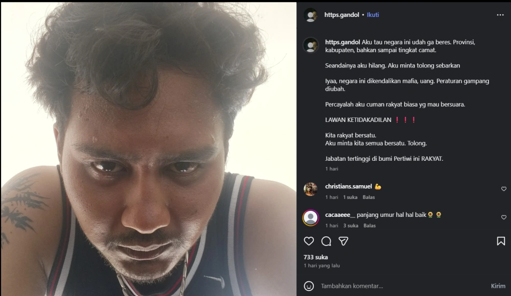 Relawan Ngaku Dimintai Rp2 Juta Tulis Pesan Pilu Cc Instagram