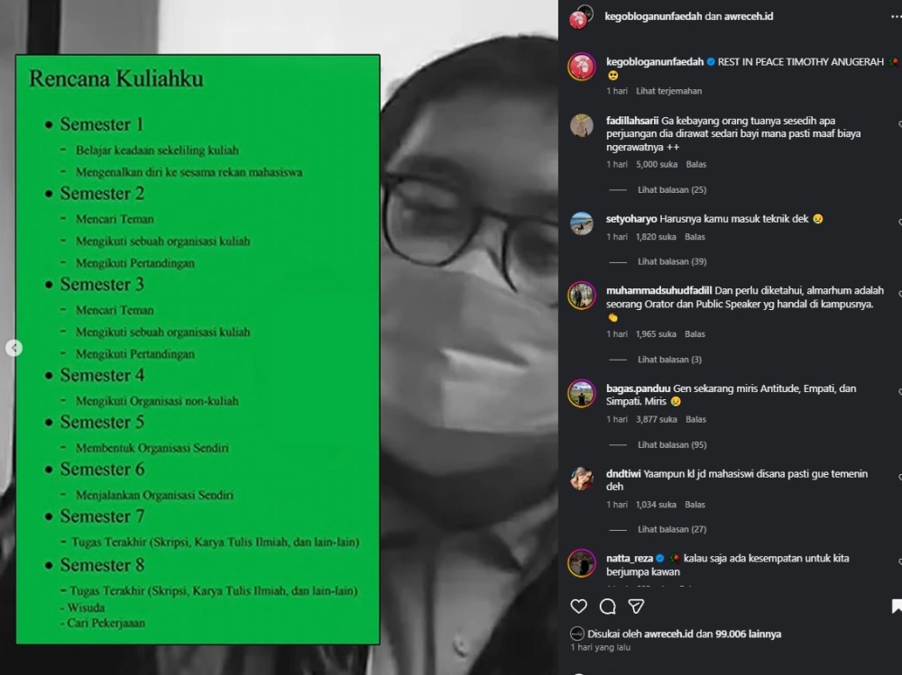 Rencana Kuliah Timothy Anugerah Semester 2 Dan 3 Mencari Teman Instagram Kegobloganunfaedah