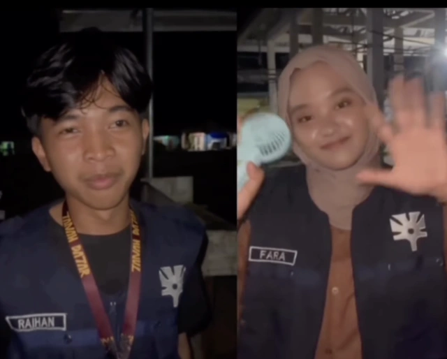 Reyhan dan Fara saat KKN. [TikTok]