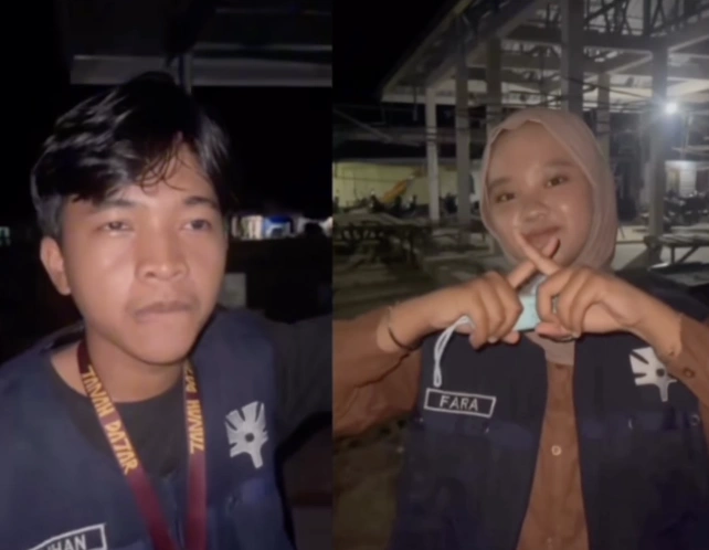 Reyhan dan Fara saat KKN. [TikTok]